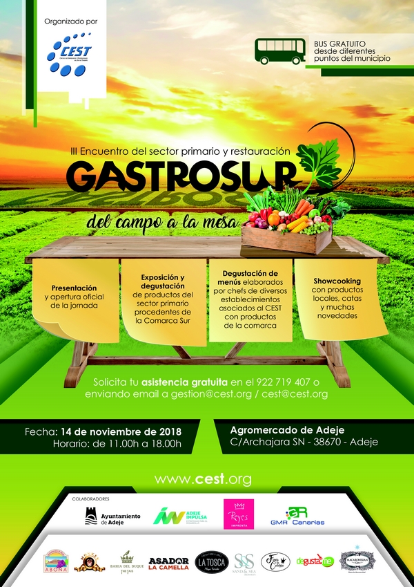 GASTROSUR, el encuentro del sector primario y restauración del sur de Tenerife