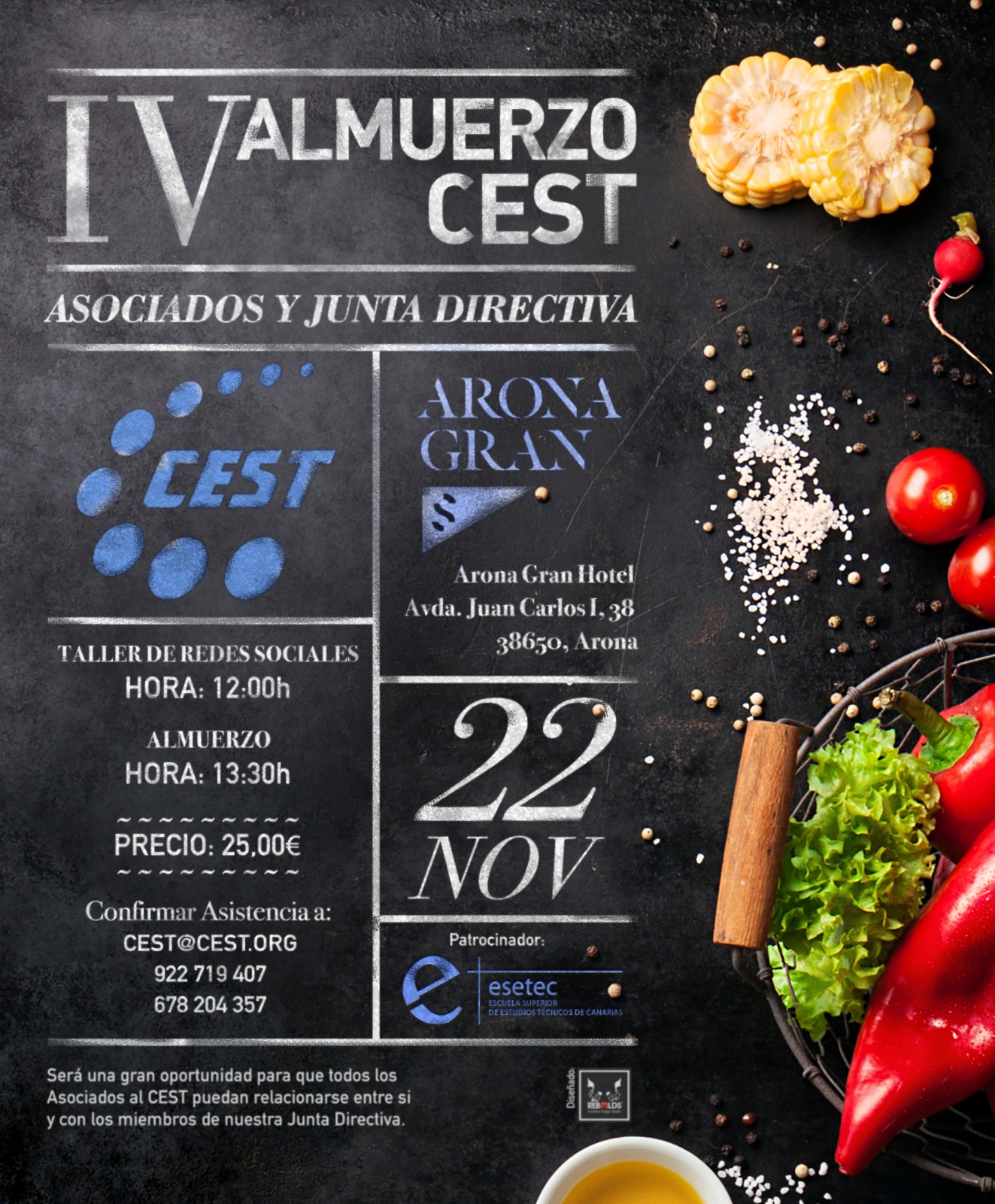 IV Almuerzo entre Asociados y Junta Directiva del CEST y Taller de Redes Sociales