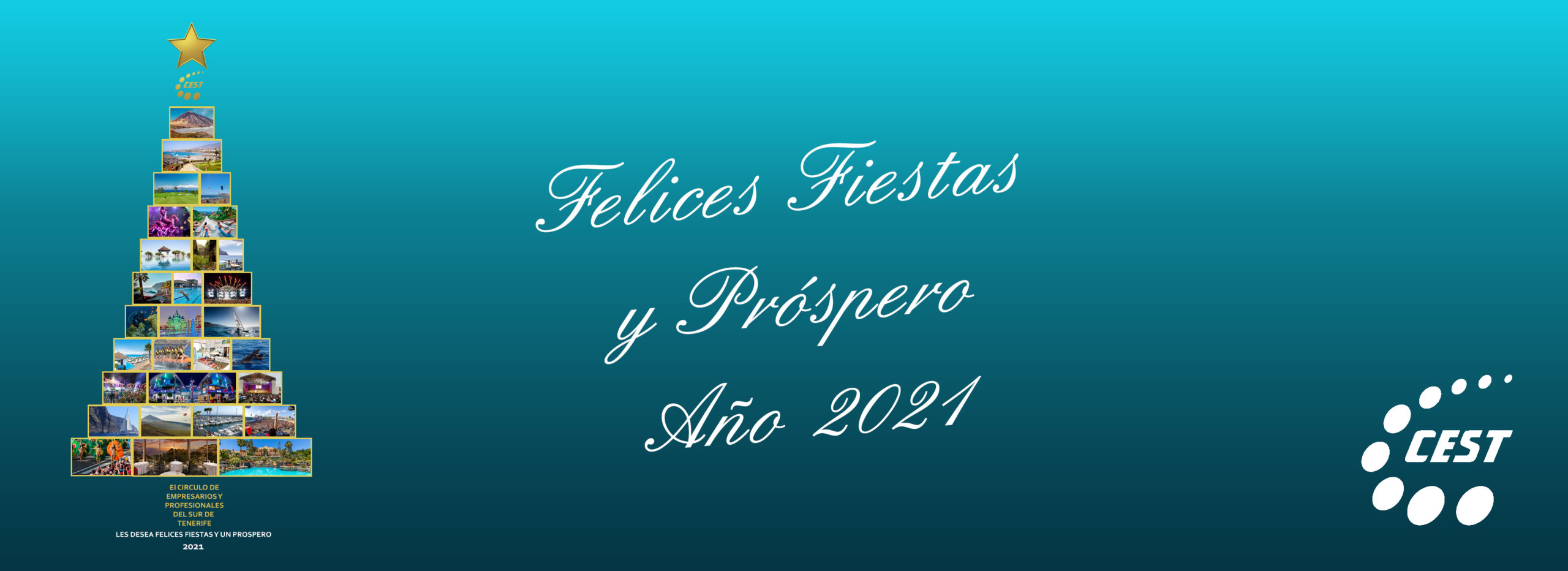 El Círculo de Empresarios y Profesionales del Sur de Tenerife desea a toda la población de la Comarca y en especial a sus asociados, la mas feliz Navidad posible en las actuales circunstancias y desea que el próximo año 2021 traiga la recuperación para las empresas, autónomos y trabajadores, pero sobretodo, que signifique el fin de esta pandemia y el regreso de la salud a todos los hogares. En estos dias festivos que quedan para que termine el año, disfrutemos con responsabilidad y esperanza.