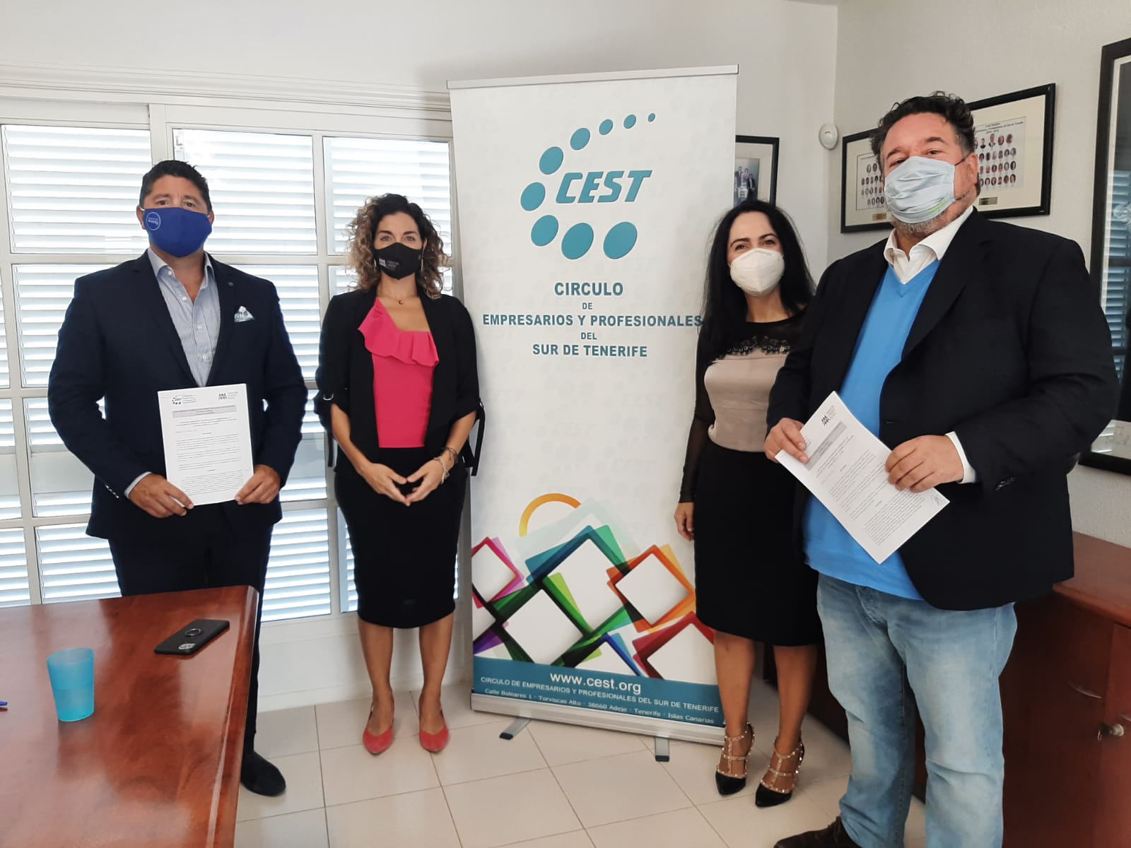 Firma del Convenio de colaboración entre el CEST y la Fundación Canarias Recicla.