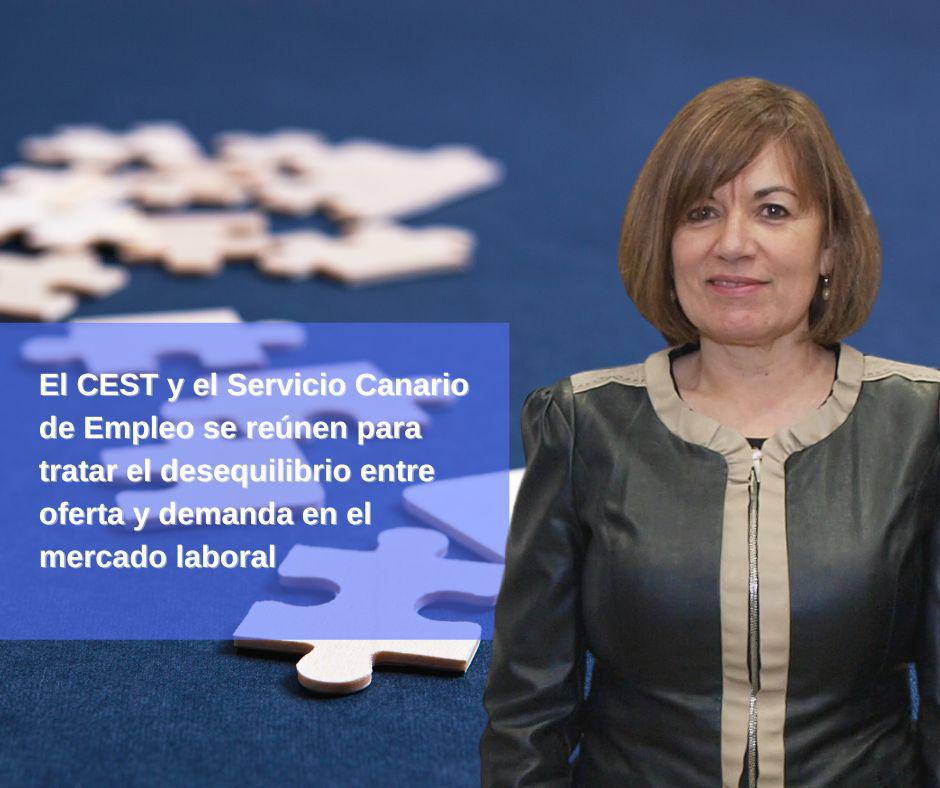 El CEST y el Servicio Canario de Empleo se reúnen para tratar el desequilibrio entre oferta y demanda en el mercado laboral.