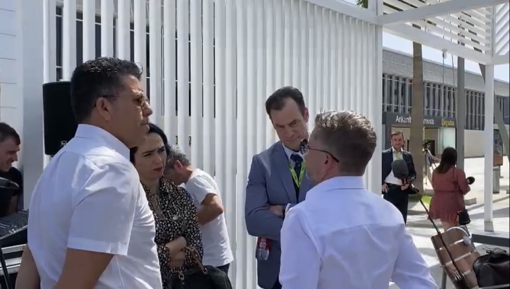 Representantes del CEST han estado hoy en la inauguración del nuevo Centro de Visitantes de Tenerife, en el Aeropuerto Tenerife Sur.